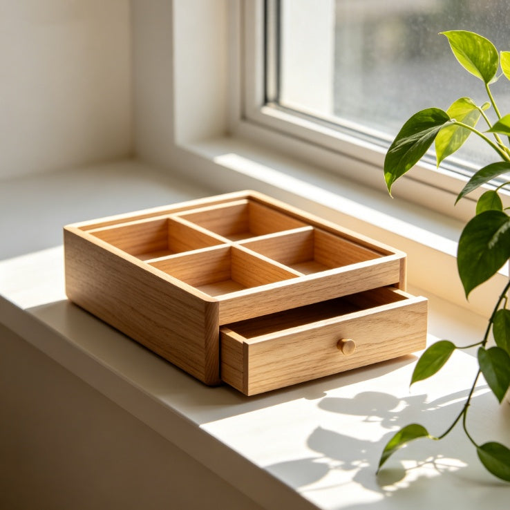 Solid Wood Jewelry Storage Box